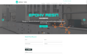 epoxytops website screenshot