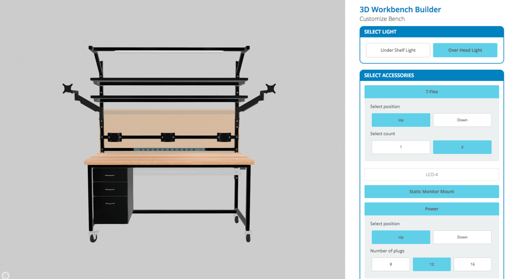 workbench 3d configure tool