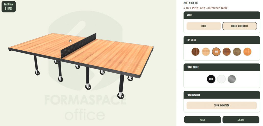 Networking Formaspace 3D Configurator-