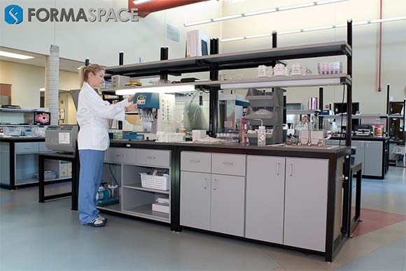 Hematologist at Sample Processing Bench