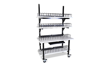 laptop storage cart with keyboard tray