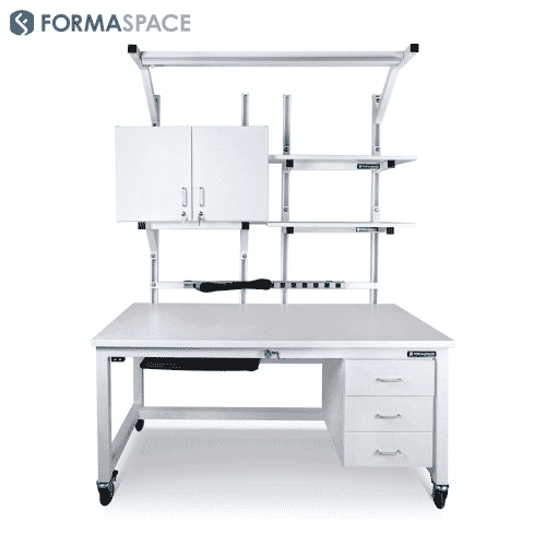 workbench with built-in esd laminate worksurface