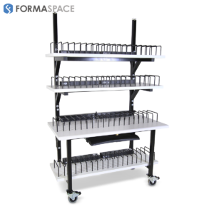 mobile laptop and tablet charging station