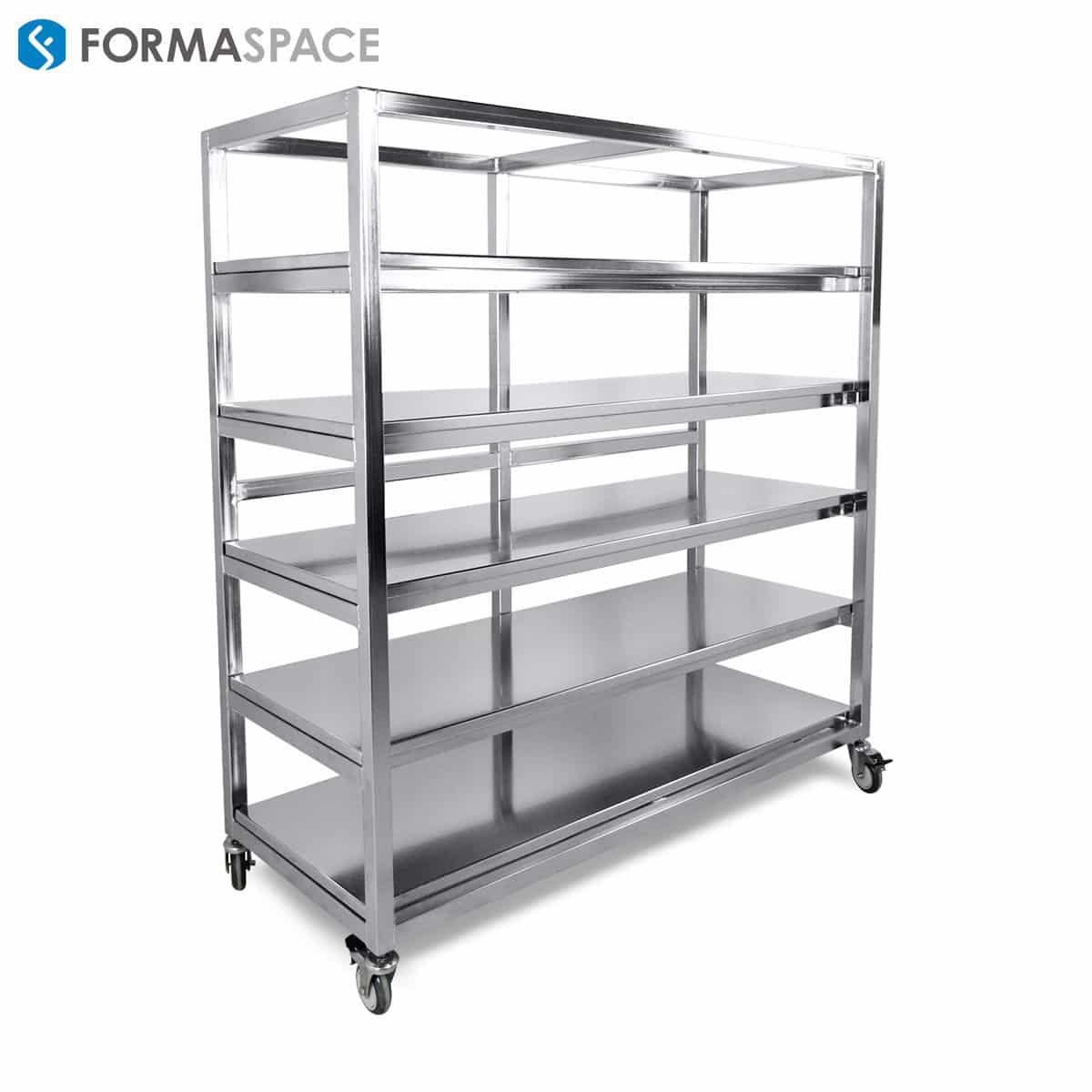 stainless steel storage cart