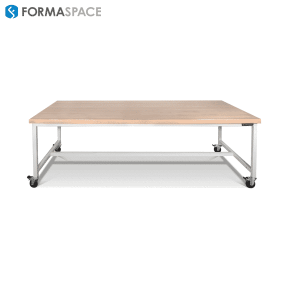 workbench for aerospace research center neutral frame maple top