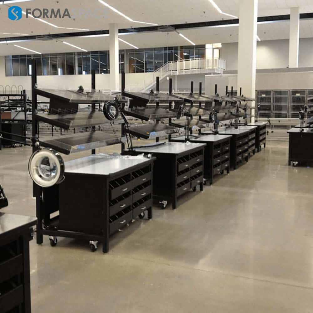 height adjustable pharma workbench