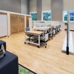 university study hall workstations with storage