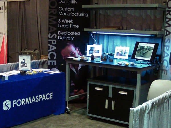 Customers were very interested in the newest workbench designs Formaspace had on display at the Gulf Coast Conference.