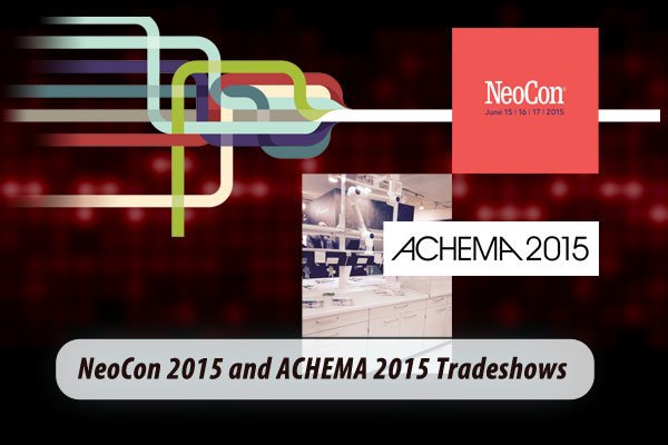 Lot’s of travel this past week. Greg Casey (VP of Engineering and Design) and Aaron Stoneburner (Lead Design) attended Neocon 2015, the contract furniture exposition in Chicago. Chris Andrews, VP of Sales and Marketing was in Frankfurt Germany at ACHEMA 2015, the largest lab equipment and process engineering show in the world.
