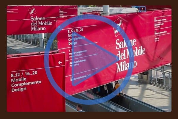 Official video presentation from the Milan Furniture Fair gives an appreciation of the size of the event; the main facility has over 2,500,000 sq ft of exhibit space.