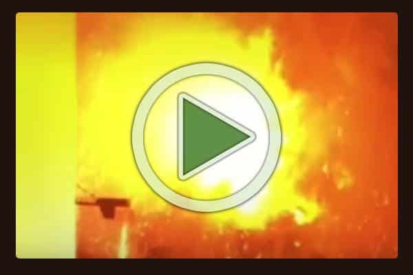 Eyewitness view of the two explosions in Tianjin China.